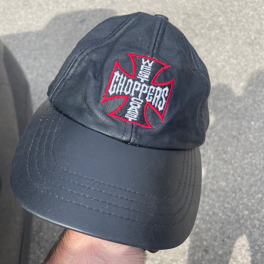 Rare vintage West Coast Choppers leather hat